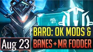 Warframe | BARO KI'TEER: OK Mods, Banes + Fodder - August 23rd