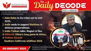 The Daily Decode | 9th January 2025 | Newspaper Analysis