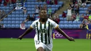 Portia Modise halfway line goal vs Sweden 2012