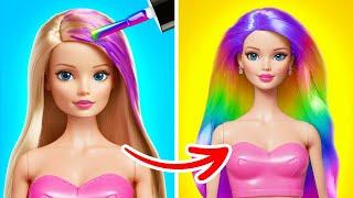 Barbie Total Makeover! Amazing Beauty Transformations for my Dolls by 123 GO!