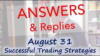 Answers & Replies | My Successful Trading Strategy, Two Banks at Better Value then the Big 4, & More