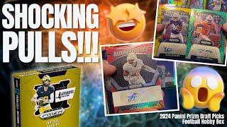 SHOCKING Pulls! 2024 Panini Prizm Draft Picks Football Hobby Box Delivers INSANE Hits! 