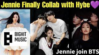 Jennie 1st Collab with Hybe  Jennie Music Video with BTS  BTS Blackpink Collab ️ #bts #blackpink