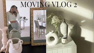 MOVING VLOG 2- Grocery shopping, setting everything up!