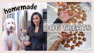 TWO HOMEMADE DOG TREAT RECIPES | HEALTHY AND EASY DOG TREATS // LoveLexyNicole