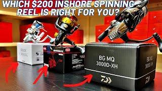 SHIMANO vs PENN vs DAIWA [$200 Inshore Spinning Reel Comparison]