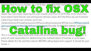 Mac OSX Catalina update is bricking machines, here's a potential fix