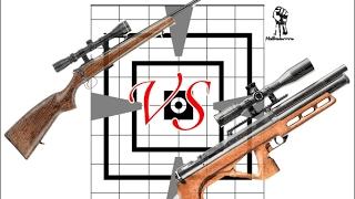 Мелкашка против пневмы ,  22lr against PCP rifle (CZ 455 vs Matador  5.5) часть 1.