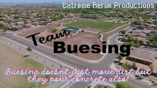 Buesing doesnt just move dirt but they pour concrete also! | Extreme Aerial Productions