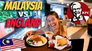 FIRST TIME trying MALAYSIAN Fried Chicken  KFC MALAYSIA vs KFC England 