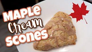 Easy Maple Cream Scones | Fall Food Friday Collab