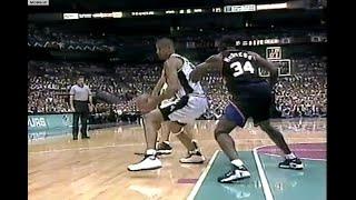 NBA On TNT - Tim Duncan Battles Antonio McDyess! Suns @ Spurs 1998 NBA Playoffs R1 Game 3