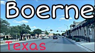 [4K] Boerne, TX- German/Texas City - Kendall County - City Tour