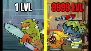 Swamp Attack All Boss Monsters Battles! Max Level Weapon & Defense! (9999+ Level Monsters!)