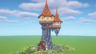 Minecraft | How to Build a Fantasy Medieval Tower (Tutorial)