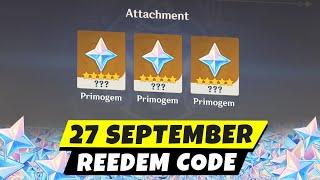 27 September New Redeem Code Genshin Impact | How to Redeem Code Genshin Impact 5.1