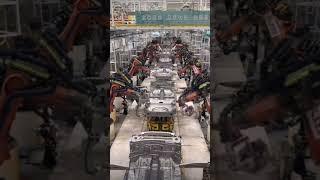 Welding robot in car factory #tech #technology #techhouse #future #weldingrobot #welder #robotics