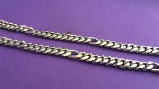 How the silver figaro chain is made | figaro chain | how to make silver curb chain | 4K video