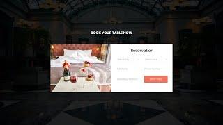 Restaurant Reservation Form | HTML & CSS