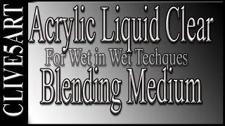 Liquid clear, Acrylic painting for beginners,