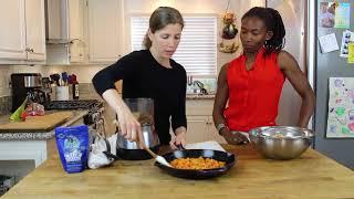 Sweet Potato Chickpea Burgers with Vegan Olympic Hopeful 400M sprinter, Tilita Lutterloh!