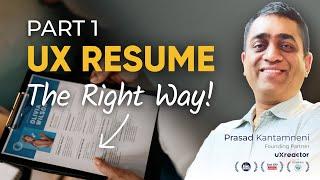 #UX Resume Review by Hiring Manager| Feedback Fridays | Part 1/2