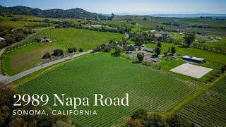 2989 Napa Road (Branded) ~ Sonoma Vineyard, Home & Horse Property for Sale