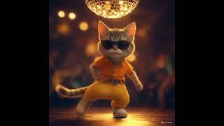 Watch This Groovy Cat Dancing in a Dazzling Disco Setting