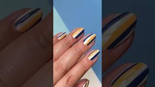 Fall striped nails  -a—#nailart #nails #diynails