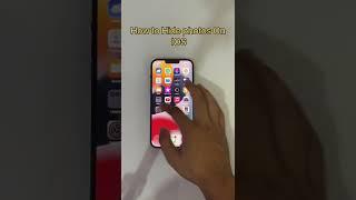 How to hide photos on ios #shorts