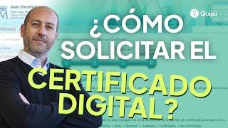  Cómo solicitar el CERTIFICADO DIGITAL de persona física (FNMT)  2024