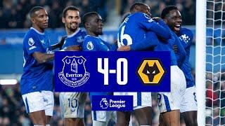 EVERTON 4-0 WOLVES | Premier League highlights