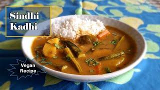 Sindhi Kadhi with lots of vegetables| Vegan Sindhi Kadhi recipe