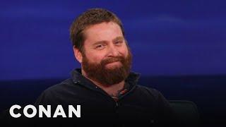 Zach Galifianakis Still Can't Say His Last Name | CONAN on TBS