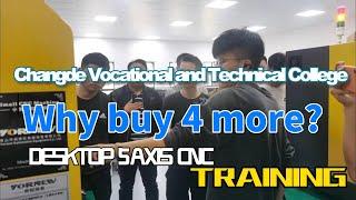 Why purchased 4 more Yornew desktop 5 axis CNC milling machines to train in CNC workshop.