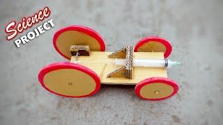 How to Make an Atmospheric Pressure Powered Car | Air Pressure Powered Car |Science Project