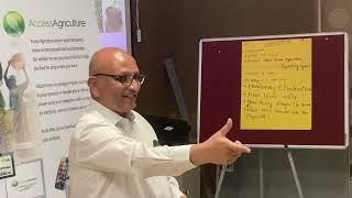 Dr. P. Chandra Shekara delivering keynote address at Access Agriculture training programme