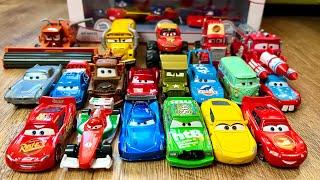 Looking for Lightning McQueen Cars: Lightning McQueen, Chick Hicks, Cruz Ramirez, Sally, King, Raoul