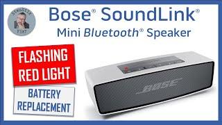 BOSE SoundLink Mini with FLASHING RED LIGHT (NOT charging) | How To Replace Battery | Can I FIX It?