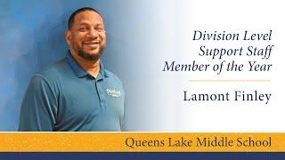 2025 Support Staff Member of the Year - Lamont Finley