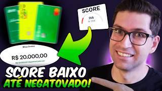 Top 3 Cartões de Crédito Fáceis de aprovar I Negativado e Score Baixo