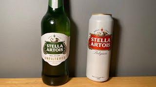 *NEW* Stella Artois Unfiltered 5% VS Stella Artois Imported 5% #beer #beerreview #stellaartois