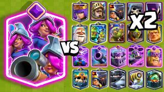 TRIO of MUSKETEERS EVOLUTION vs ALL CARDS x2 | Clash Royale