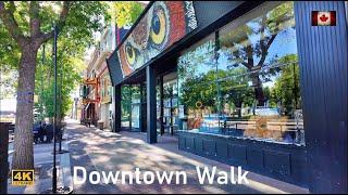 Lethbridge Downtown Walking Tour 4K Canada Travel vlog