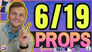 Top PrizePicks Prop Bets Today June 19th, 2025 for MLB, WNBA, NBA and PGA