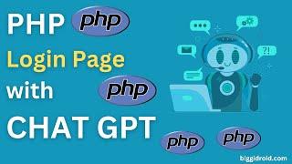 PHP Login Page With Chat GPT