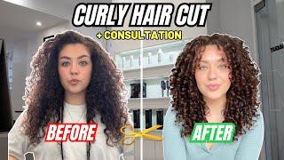 Curly Hair Cut Transformation | Consultation & Behind The Scenes
