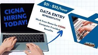 ️Remote Data Entry +  Jobs at Cigna #remotework #dataentryjobs #insurancejobs