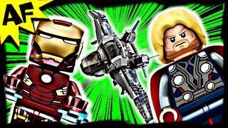 Avengers QUINJET AERIAL BATTLE 6869 Lego Marvel Super Heroes Animated Building Review