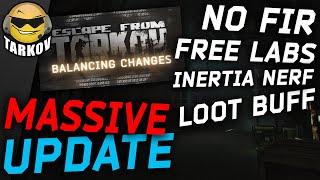 HUGE CHANGES - No FIR, FREE LABS, BIG BUFFS & More // Escape from Tarkov News